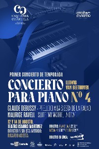 CONCIERTO DE TEMPORADA - CONCIERTO PARA PIANO NO. 4 DE BEETHOVEN 